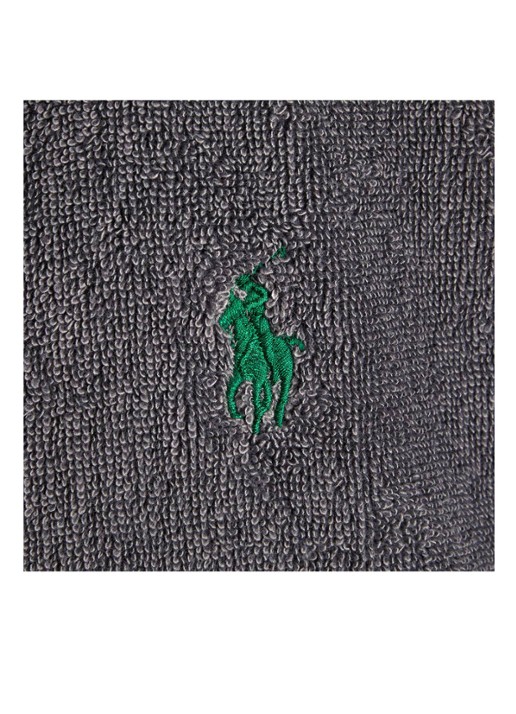 Ralph Lauren Polo Player badjas - unisex - achterkant 11 donkergrijs