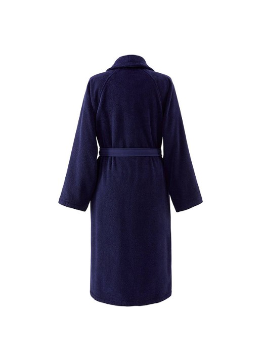 Ralph Lauren Polo Player badjas - unisex - detail donkerblauw