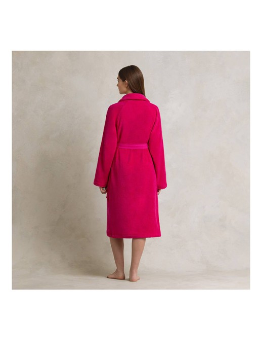 Ralph Lauren Polo Player badjas - unisex - detail 4 fuchsia
