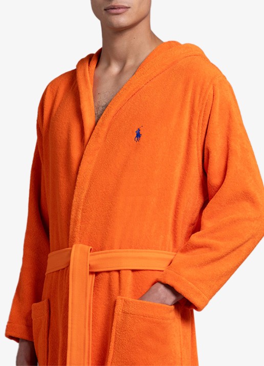 Ralph Lauren Polo Player badjas - unisex - detail 8 orange