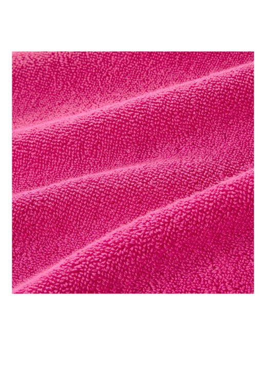 Ralph Lauren Polo Player badlaken - 600 gr/m2 - 70 x 140 cm - achterkant 2 fuchsia