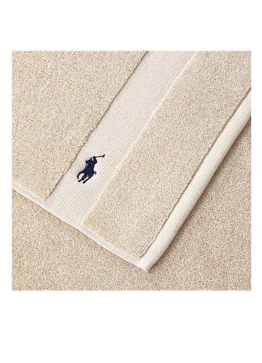 Ralph Lauren Polo Player badmat 55 x 90 cm - voorkant 3 beige