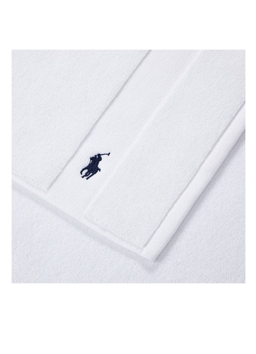 Ralph Lauren Polo Player badmat 55 x 90 cm - voorkant 3 wit