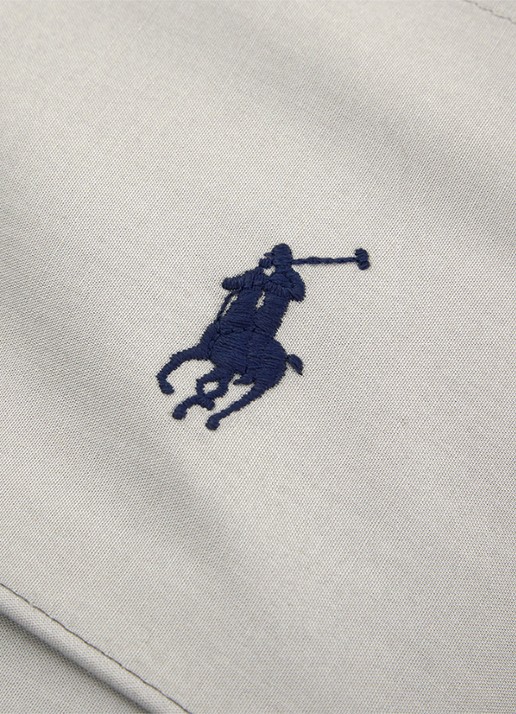 Ralph Lauren Polo Player laken van katoen perkal 80TC - voorkant 3 grijs