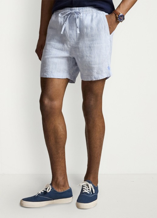 Ralph Lauren Polo Prepster straight fit korte broek van linnen