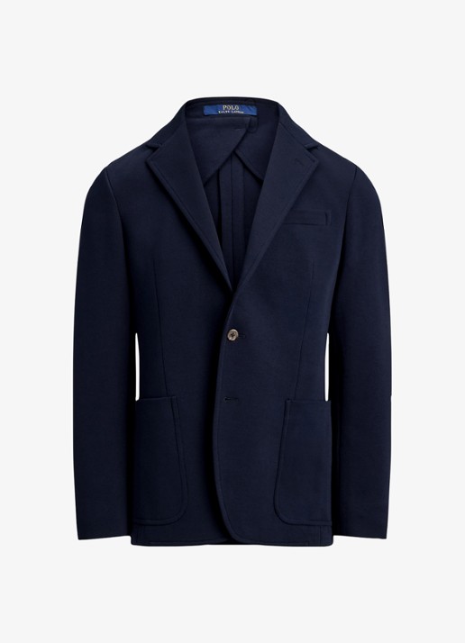 Ralph Lauren Polo Soft modern fit double-knit colbert - voorkant 4 aviator navy / donkerblauw