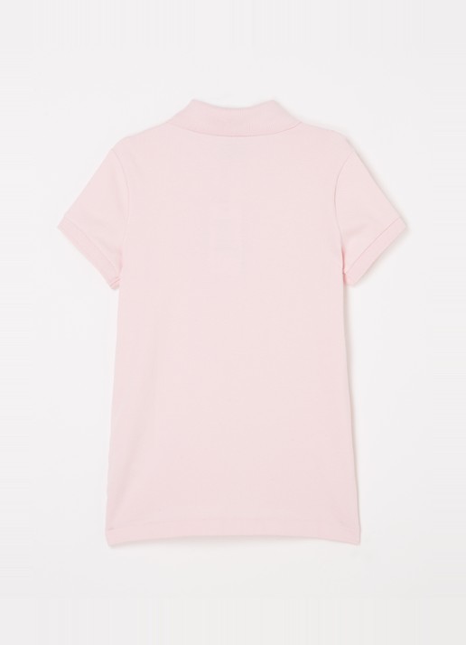Ralph Lauren Polo van piqué katoen met logoborduring - voorkant 2 lichtroze