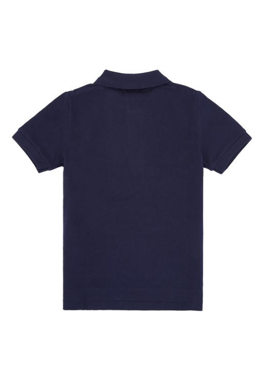 Ralph Lauren Polo van piqué katoen - achterkant donkerblauw