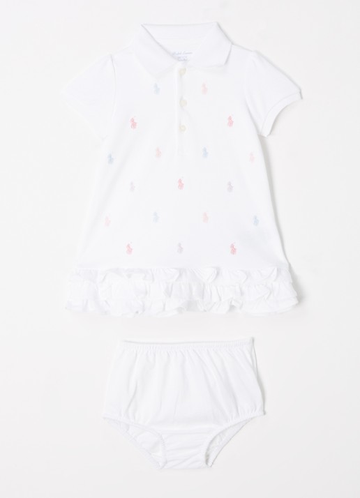 Ralph Lauren Polojurk met logoborduring en bloomer