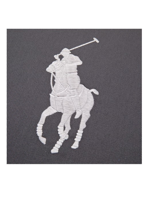 Ralph Lauren Pony sierkussenhoes 50 x 50 cm - detail 3 antraciet