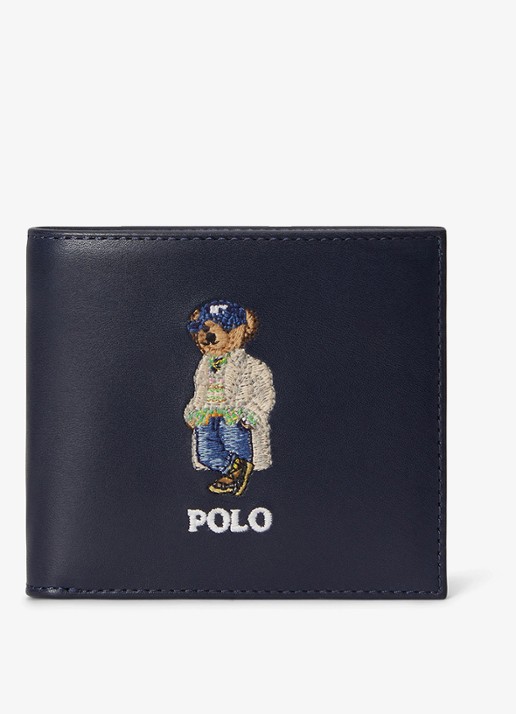 Ralph Lauren Portemonnee van leer met logo