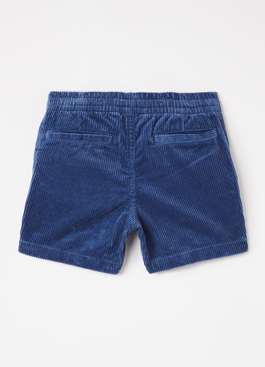 Ralph Lauren Prepster loose fit korte broek van corduroy - voorkant 2 indigo