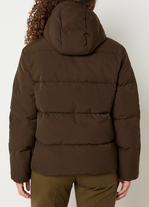 Ralph Lauren Puffer jack met donsvulling en afneembare capuchon - achterkant 4 bruin