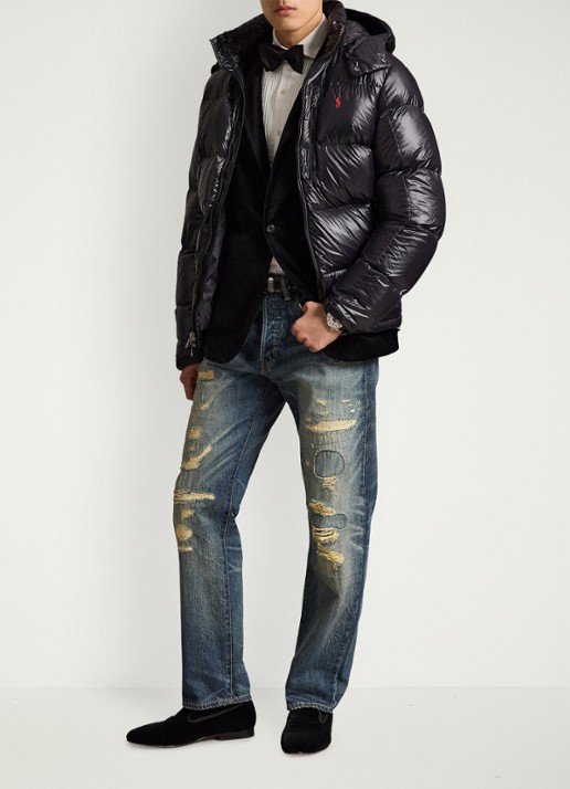 Ralph Lauren Puffer jack met donsvulling en capuchon - detail 3 polo black glossy / zwart