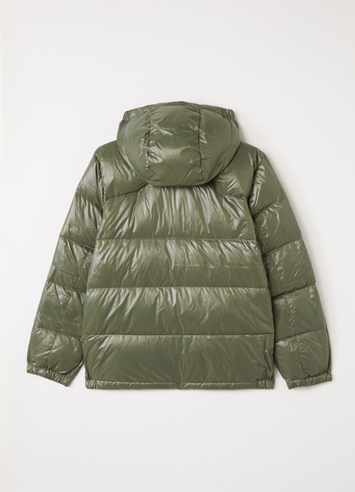 Ralph Lauren Puffer jack met donsvulling - achterkant 3 olijfgroen