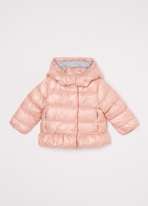 Ralph Lauren Puffer jas met donsvulling - voorkant 2 lichtroze