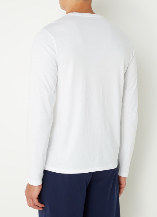 Ralph Lauren Pyjama T-shirt met logo - achterkant 4 wit
