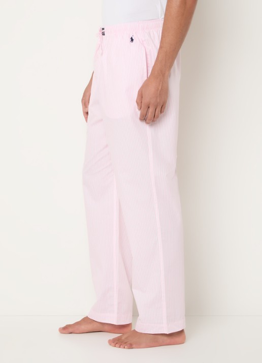 Ralph Lauren Pyjamabroek met logoprint en steekzakken - detail 2 roze