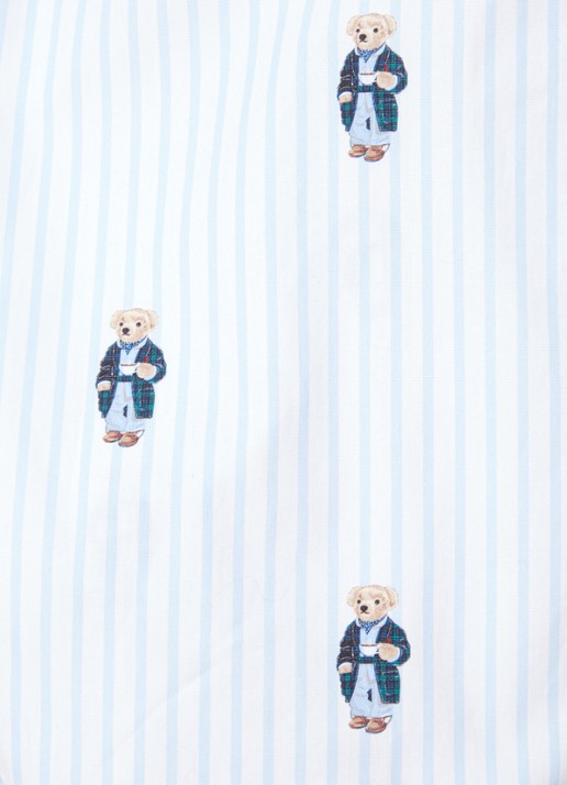 Ralph Lauren Pyjamabroek met logoprint en steekzakken - detail 5 aquablauw