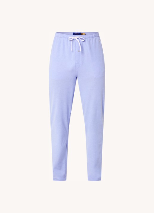 Ralph Lauren Pyjamabroek met logoprint en steekzakken - voorkant lavendel