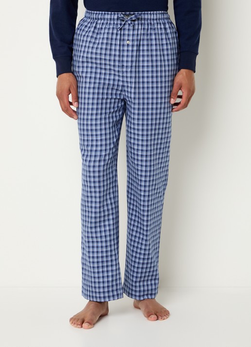 Ralph Lauren Pyjamabroek met logoprint en steekzakken - detail 4 royalblauw