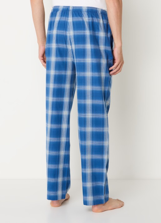 Ralph Lauren Pyjamabroek met logoprint en steekzakken - achterkant indigo