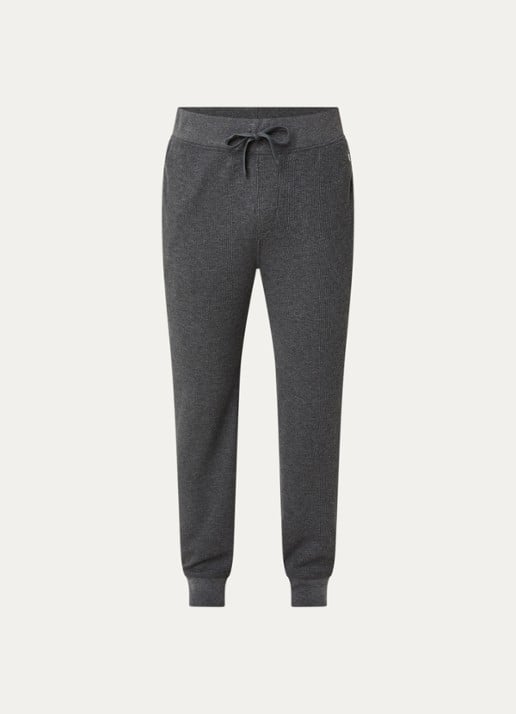 Ralph Lauren Pyjamabroek met steekzakken - voorkant 3 donkergrijs