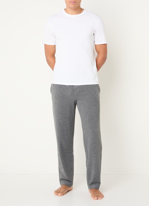 Ralph Lauren Pyjamabroek met steekzakken - voorkant 3 grijs