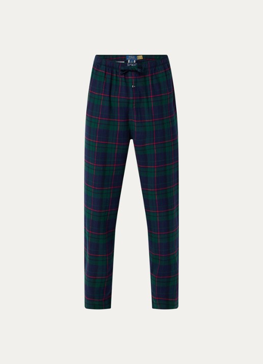 Ralph Lauren Pyjamabroek met steekzakken - voorkant 4 groen