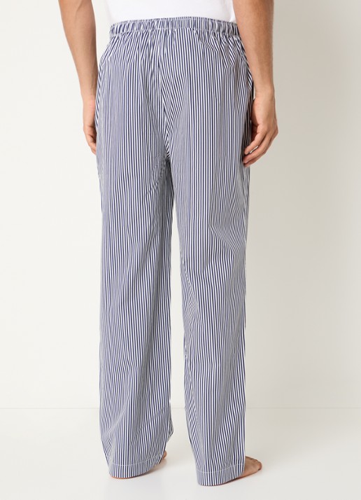 Ralph Lauren Pyjamabroek met streepprint - achterkant 3 royalblauw