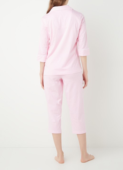 Ralph Lauren Pyjamaset met print - achterkant 4 lichtroze