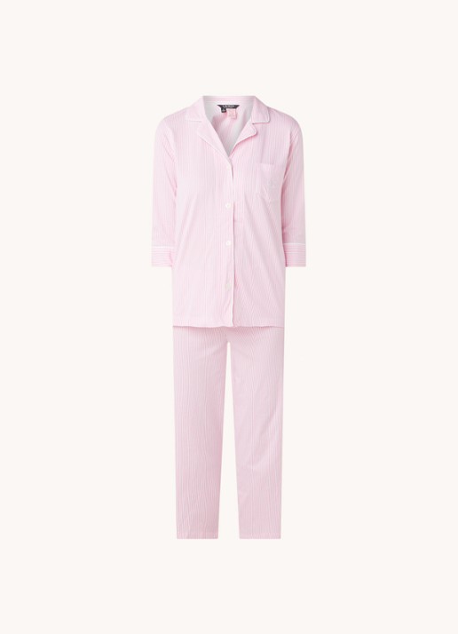 Ralph Lauren Pyjamaset met print - voorkant 2 lichtroze