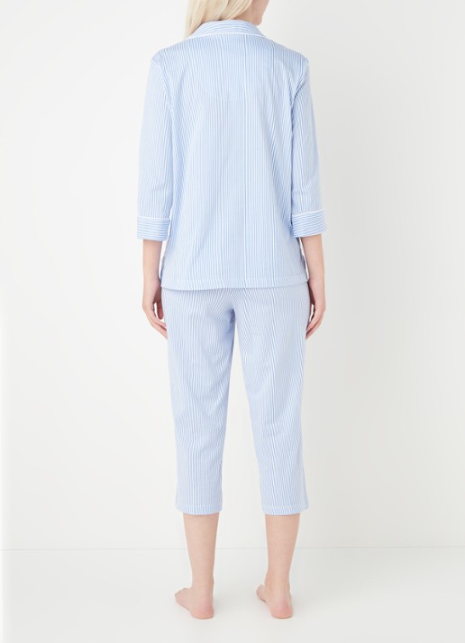 Ralph Lauren Pyjamaset met print - achterkant 3 lichtblauw