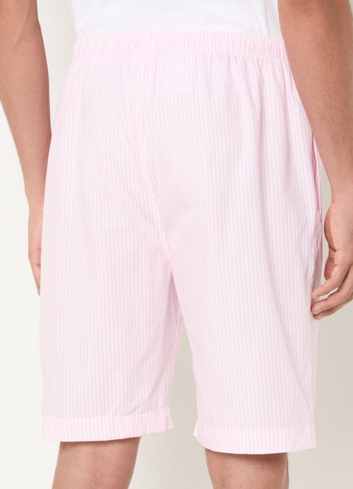Ralph Lauren Pyjamashorts met streepprint en logo - achterkant 3 roze