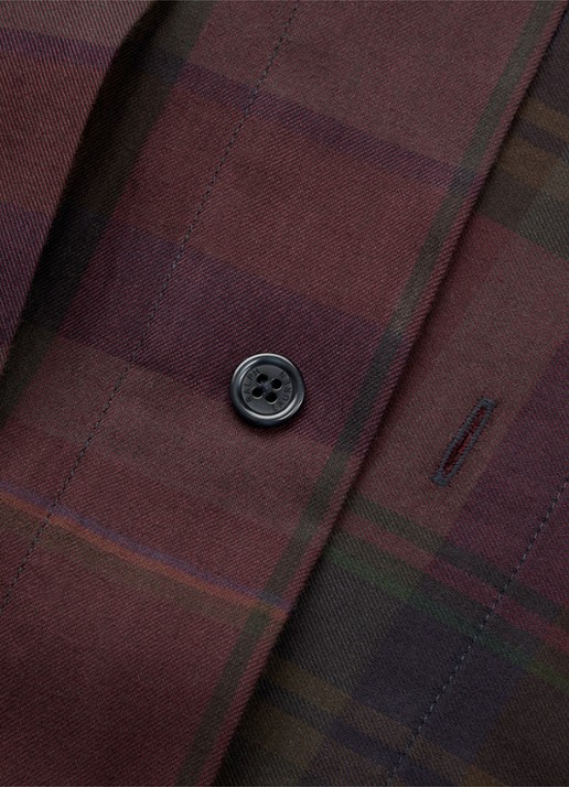 Ralph Lauren Quinn dekbedovertrek - exclusief kussenslopen - detail 3 aubergine