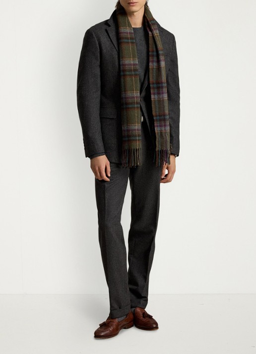Ralph Lauren Regular fit colbert in wolblend met klepzakken