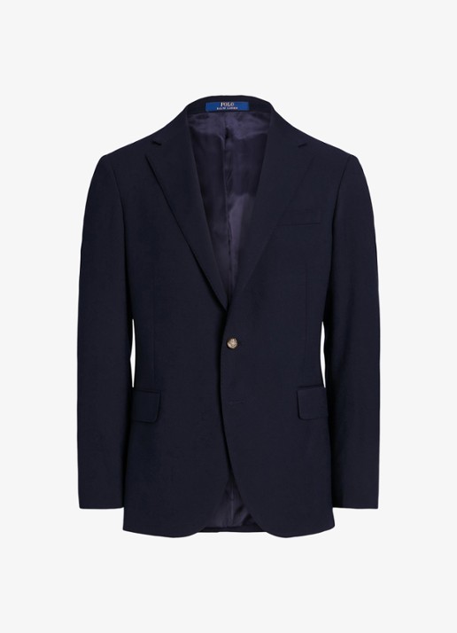 Ralph Lauren Regular fit colbert met sierknopen - voorkant navy / donkerblauw