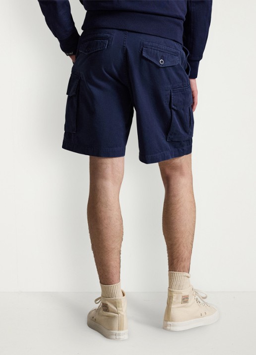 Ralph Lauren Regular fit korte cargobroek - achterkant 2 newport navy