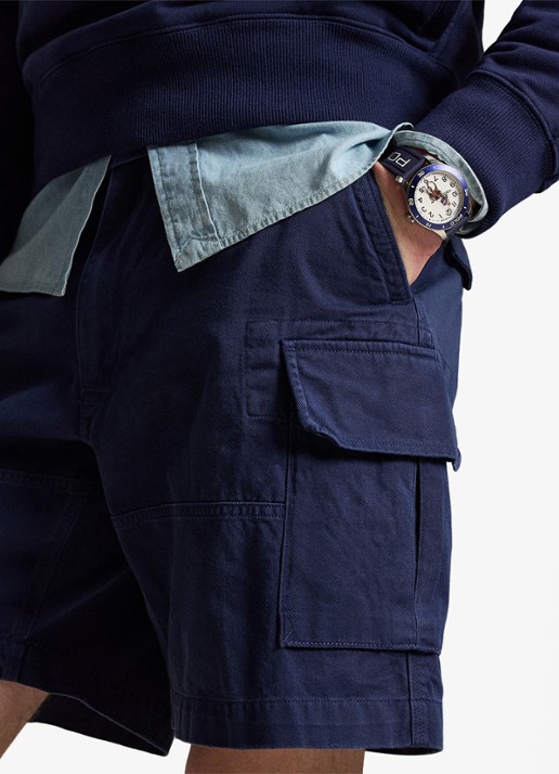 Ralph Lauren Regular fit korte cargobroek - detail 4 newport navy