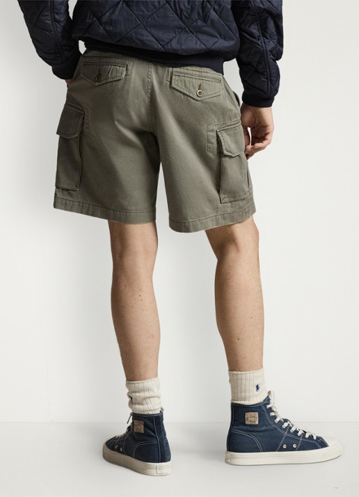 Ralph Lauren Regular fit korte cargobroek - achterkant 4 mountain green-30yg