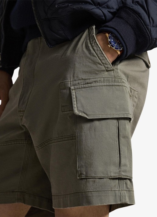 Ralph Lauren Regular fit korte cargobroek - detail 3 mountain green-30yg