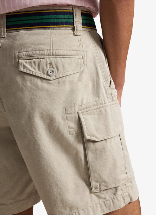 Ralph Lauren Regular fit korte cargobroek - detail 2 classic stone-2xdy