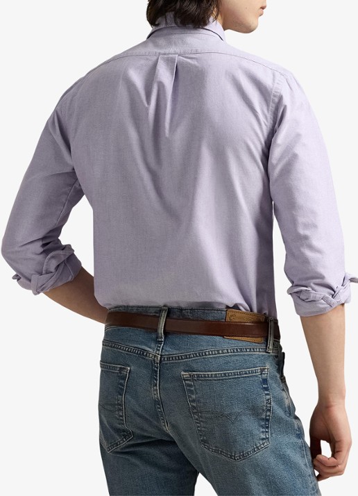 Ralph Lauren Regular fit overhemd met button down kraag - achterkant 4070a thistle / paars