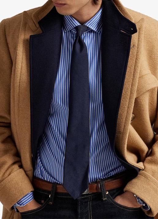 Ralph Lauren Regular fit overhemd met logoborduring - detail 4 blue/white / blauw