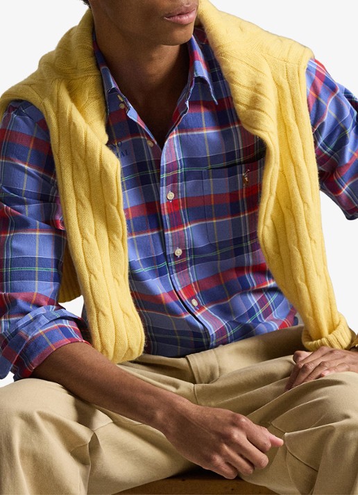 Ralph Lauren Regular fit overhemd met logoborduring
