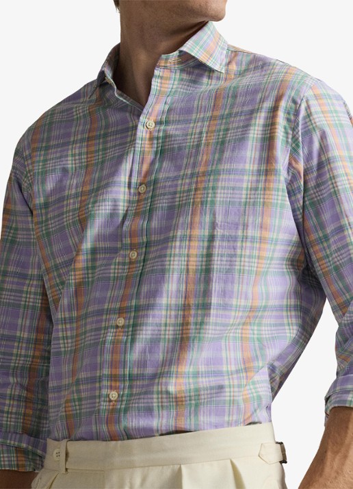 Ralph Lauren Regular fit overhemd met print - detail 4 7123b lavender orange / lavendel