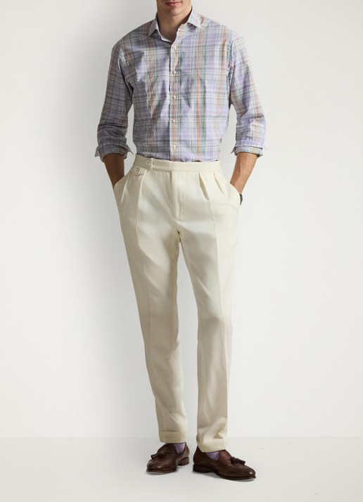 Ralph Lauren Regular fit overhemd met print - voorkant 2 7123b lavender orange / lavendel