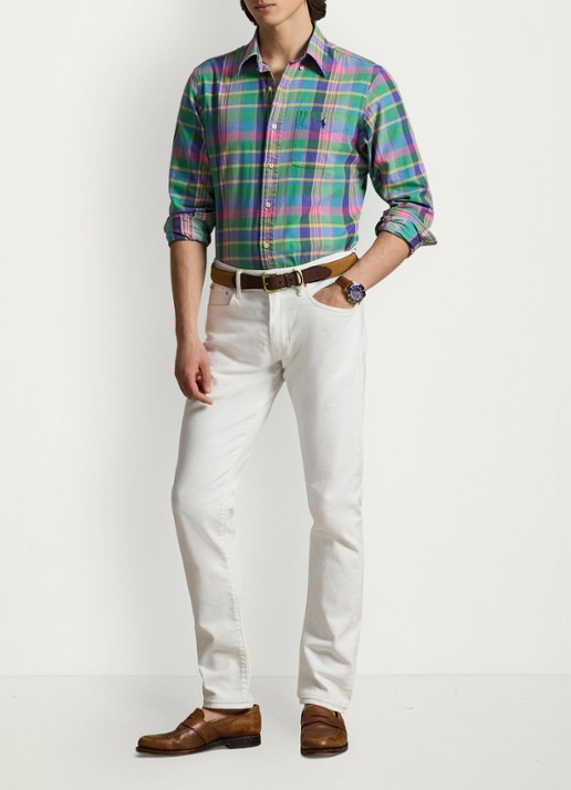 Ralph Lauren Regular fit overhemd met ruitdessin en borstzak