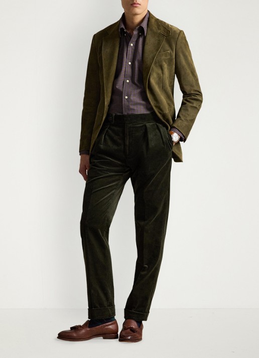 Ralph Lauren Regular fit overhemd met ruitdessin - detail 7364 olive lavender multi / olijfgroen