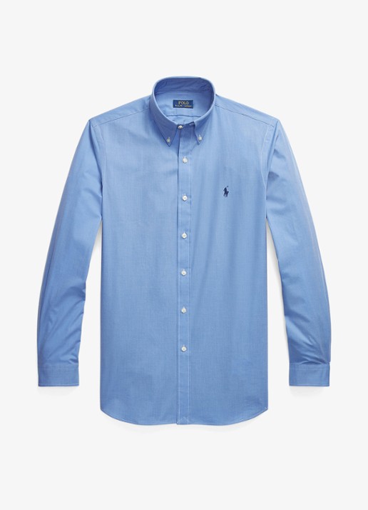 Ralph Lauren Regular fit overhemd met streepprint - voorkant 4 blue end on end